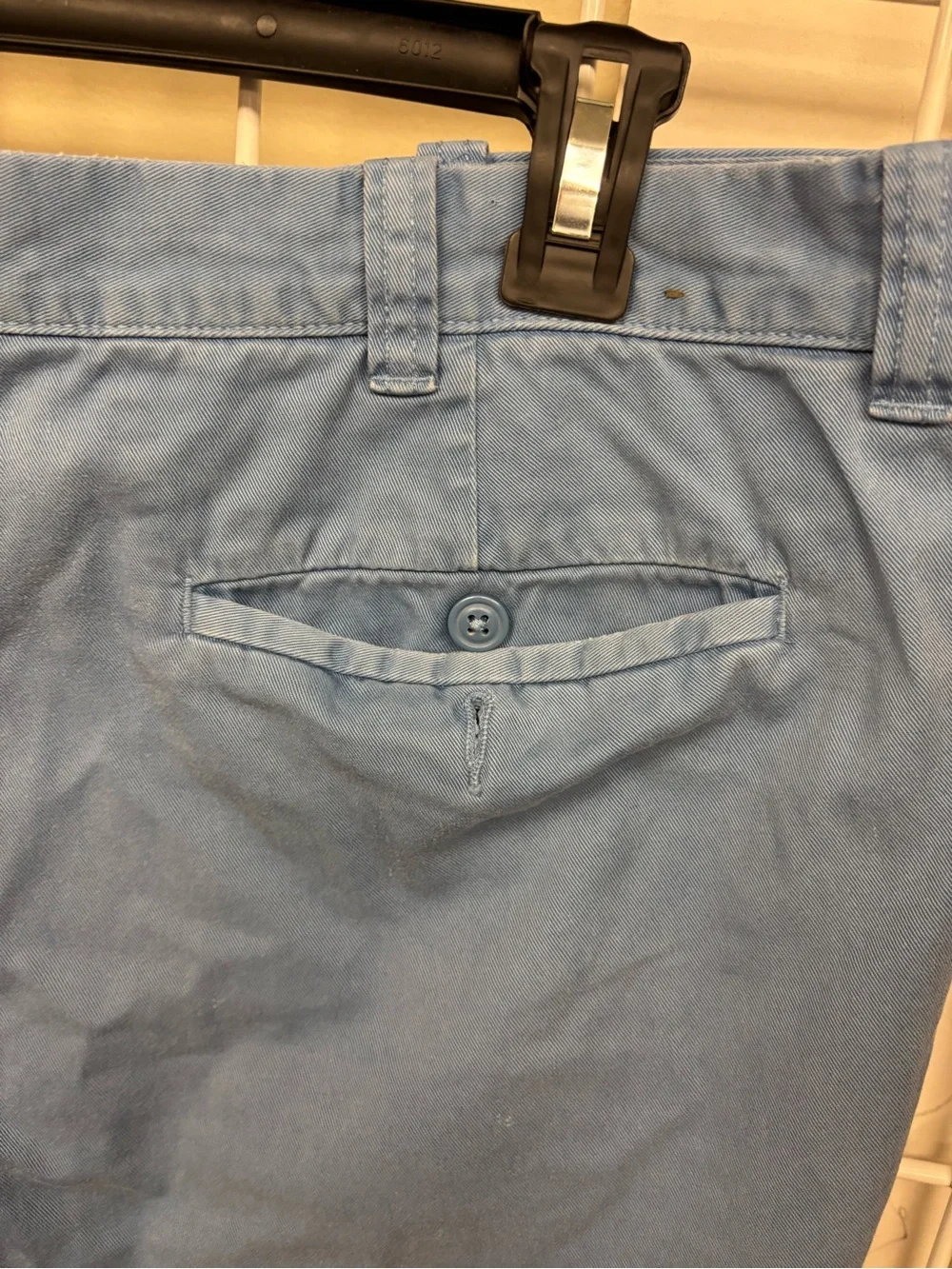 J. Crew Stanton  Men’s Blue Flat Front Shorts Waist 33 Inseam 9 EUC Cotton.